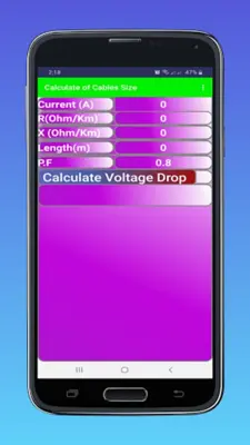 Calculate of Cables Size android App screenshot 3