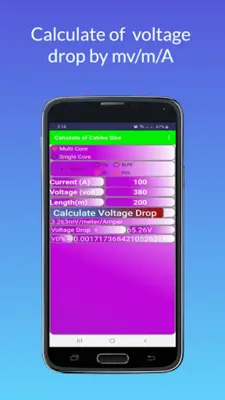 Calculate of Cables Size android App screenshot 4